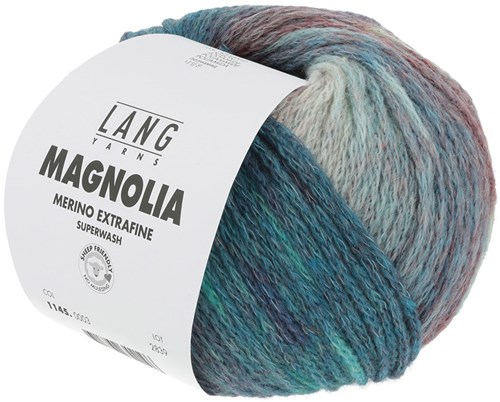 Lang Yarns Magnolia 003 Turkoois/Rood/Groen-2