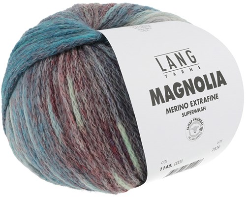 Lang Yarns Magnolia 003 Turkoois/Rood/Groen-3
