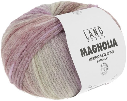 Lang Yarns Magnolia 005 Fuchsia/Viola/Beige-2