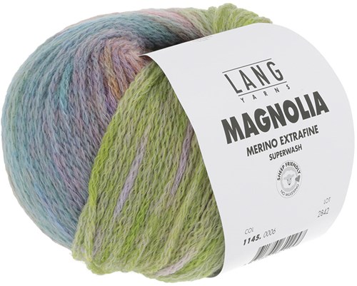 Lang Yarns Magnolia 006 Lichtgroen/Bleu/Oranje-3