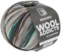 Lang Yarns Move 8-Fach 001 Zwart/Grijs/Groen-3