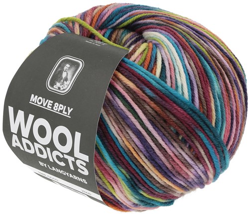 Lang Yarns Move 8-Fach 003 Turquoise/Roze/Geel-2
