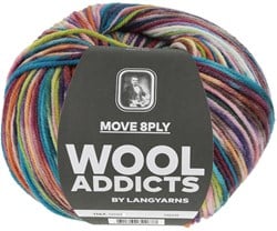 Lang Yarns Move 8-Fach 0006 Oranje/Turquoise/Rood