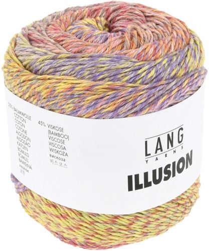 Lang Yarns Illusion 0001 Roze/Geel/Paars/Oranje-3