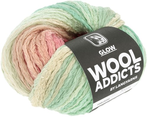 Lang Yarns Glow 0054 Salie/Rood-3
