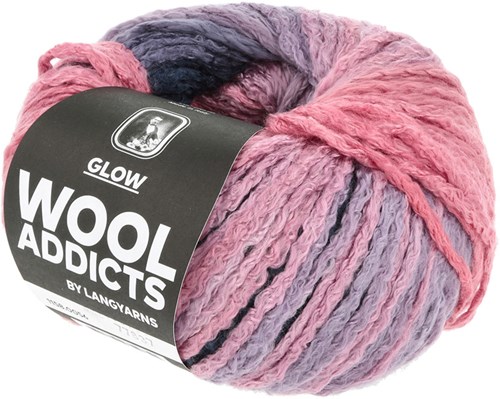 Lang Yarns Glow 0056 Marine/Koraal-2