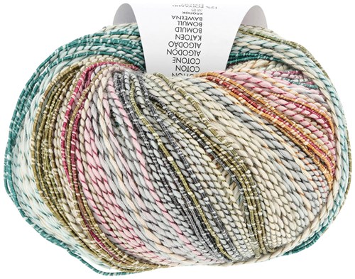 Lang Yarns Fiesta 0001 Aqua/Roze/Grijs/Geel-2
