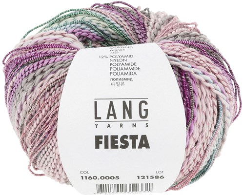 Lang Yarns Fiesta 0005 Violet/Roze/Grijs/Groen