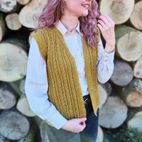 Goldenrod Waistcoat Haakpakket - It's Annemade