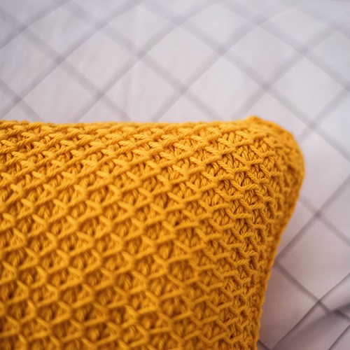 Tunisch Smock Stitch Kussen Haakpakket 5 Limestone-3