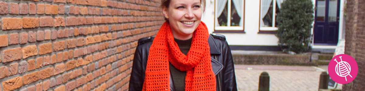 Koningsdag sjaal – gratis haakpatroon