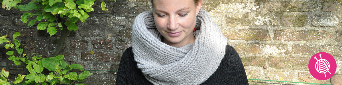 Trendy colsjaal breien