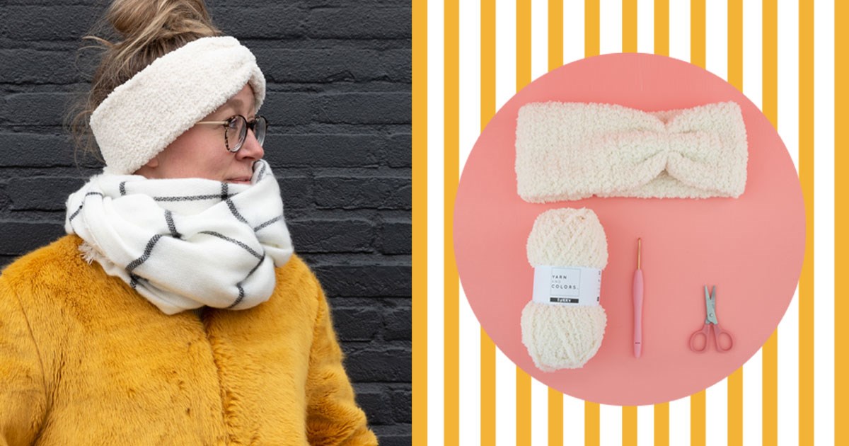 Furry Hoofdband Gratis Haakpatroon Wolplein Nl Alles Voor Breien En Haken