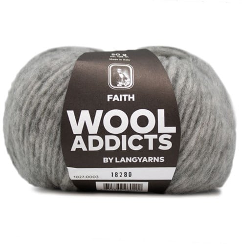 Wooladdicts Wild Wandress Trui Breipakket 1 XL Light Grey Mélange