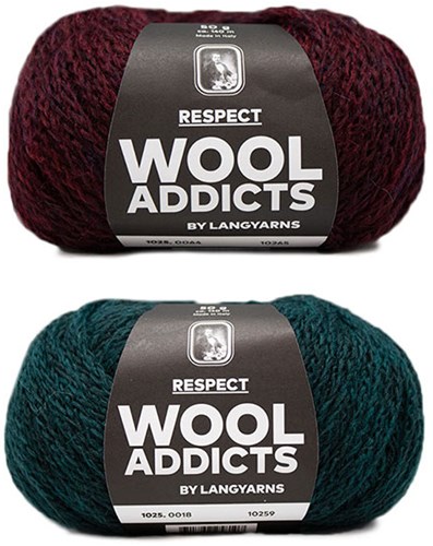 Wooladdicts Hidden Feelings Trui Breipakket 1 L Moss Mélange / Sunset