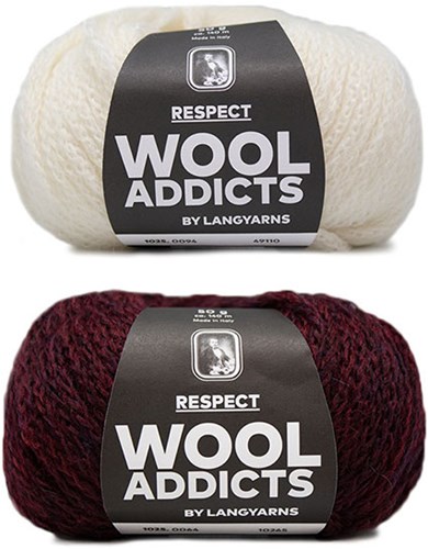 Wooladdicts Hidden Feelings Trui Breipakket 3 M Sunset / Off-White