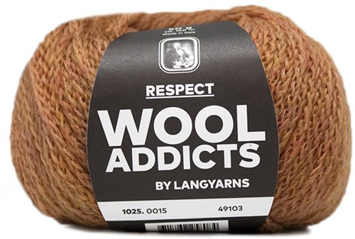 Wooladdicts Seductive Secret Vest Breipakket 4 M Amber Mélange