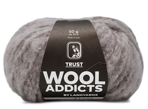 Wooladdicts Devoted Dancer Trui Breipakket 1 S/M Light Grey Mélange