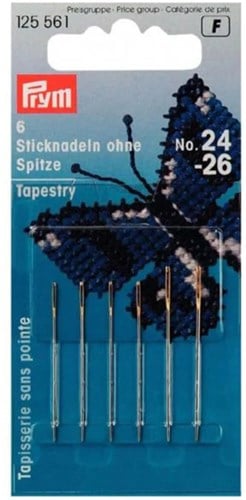 Prym Borduurnaalden Zonder Punt Staal No. 24-26