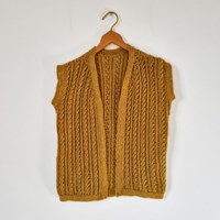 Goldenrod Waistcoat Haakpakket - It's Annemade