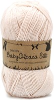 Drops BabyAlpaca Silk Uni Colour 1306 Powder