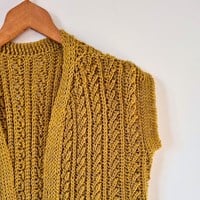 Goldenrod Waistcoat Haakpakket - It's Annemade