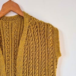 Goldenrod Waistcoat Haakpatroon (Digitaal) - It's Annemade
