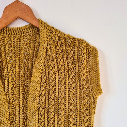 Goldenrod Waistcoat Haakpakket - It's Annemade