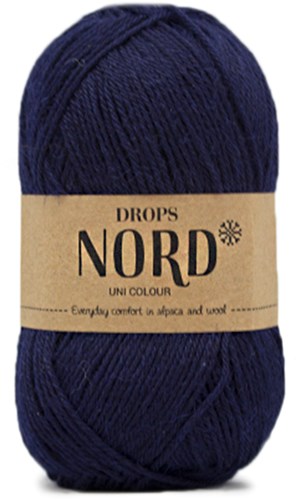 Drops Nord Uni Colour 15 Marineblauw