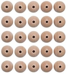 Houten Kralen Set 25 Stuks 15 mm