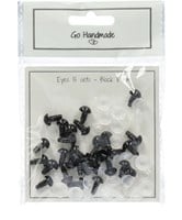 Go Handmade Veiligheidsogen Zwart 8mm (15 stuks)-2