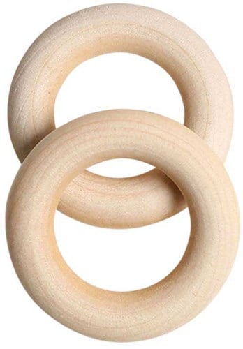 Go Handmade Houten Ringen Ø 45 mm (2 stuks)