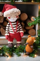 Kerstman met rendiertje Haakpakket-2