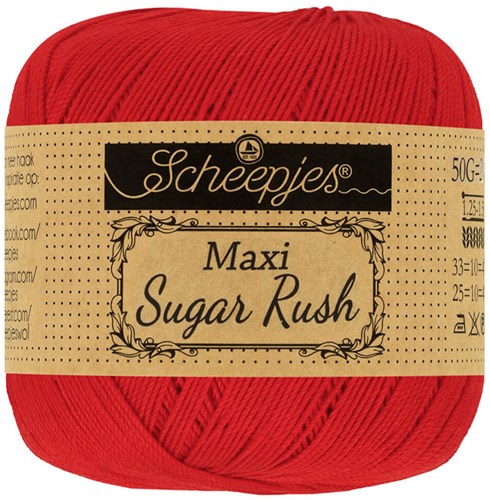 Scheepjes Maxi Sugar Rush 722 Red