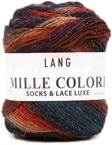 Lang Yarns Mille Colori Socks & Lace Luxe 16 Green/Blue/Red