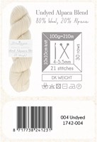 Scheepjes Nakid S. Undyed Alpaca Blend DK 4 Wit-2