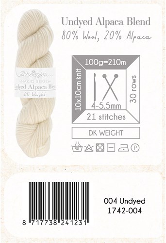 Scheepjes Nakid S. Undyed Alpaca Blend DK 4 Wit-2
