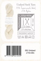 Scheepjes Nakid S. Undyed Sock Yarn Fingering 1 Wit-2
