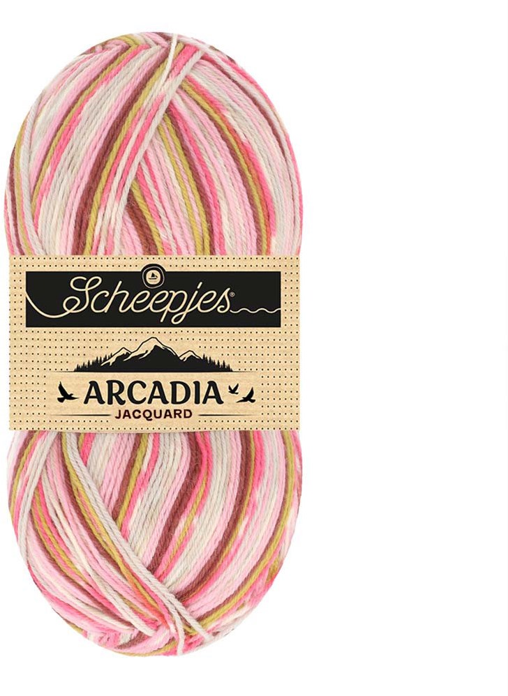 Scheepjes Arcadia Jacquard Garn - 100g Wildfern Für Strick- & Häkelprojekte
