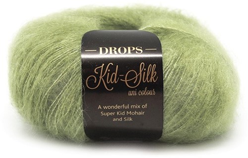 Drops Kid Silk Uni Colour 018 Appelgroen