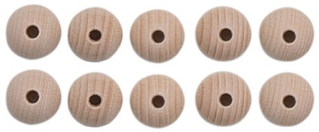 Houten Kralen Set 10 Stuks 18 mm