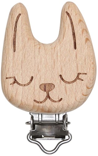 Go Handmade Houten Speenclip Konijn