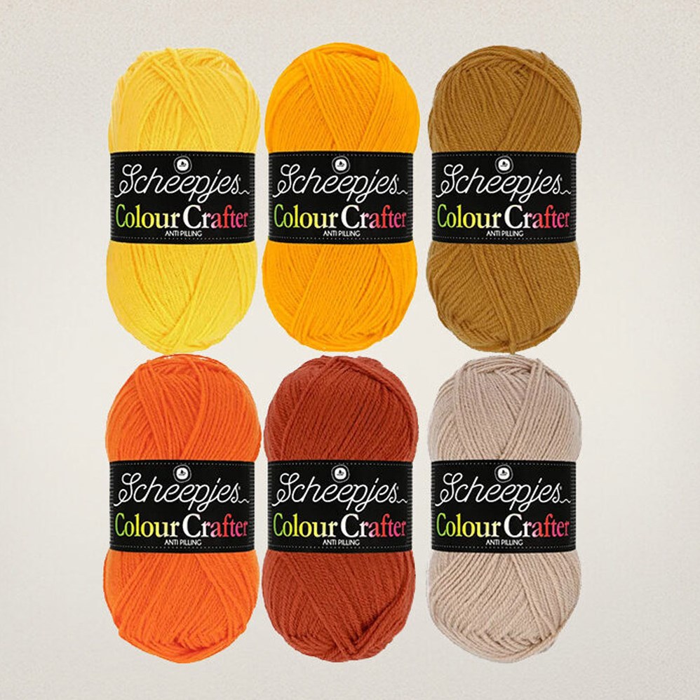 Scheepjes Colour Crafter Set 6 Gomitoli | Collezione Mare | Blu | 50g Ciascuno | Acrilico Premium | Per Maglia E Uncinetto