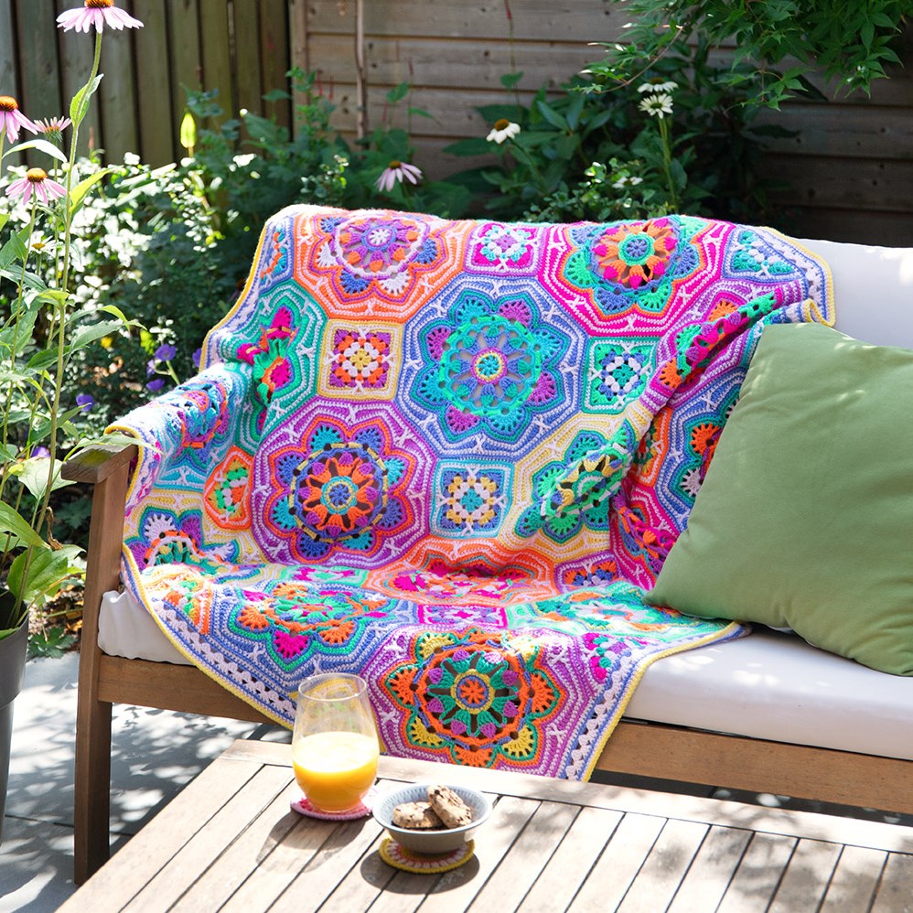 Persian Tiles Fiësta Deken Haakpakket | Wolplein.nl