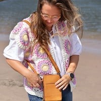 Pastel Sunset Gilet Garen- en Haakpakket - Finishing Stitches
