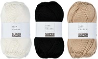 Yarn and Colors Black, White and Bright Comfy Cushion Breipakket 009 Limestone-3