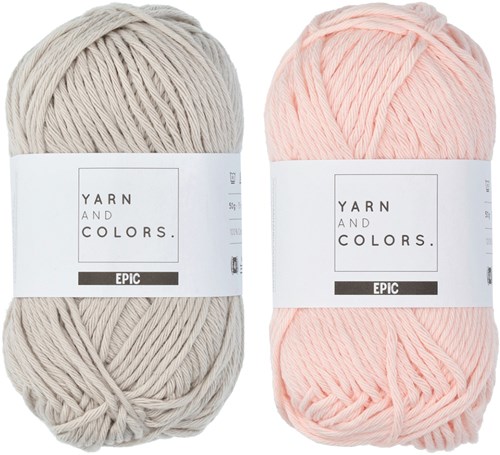 Yarn and Colors Candy Comfy Cushion Breipakket 043 Pearl / Birch-3