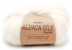 Drops Brushed Alpaca Silk Uni Colour 001 Naturel