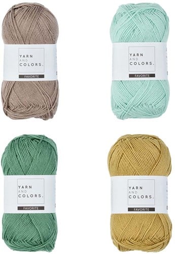 Yarn and Colors Face Scrubbies Haakpakket 073 Jade Gravel