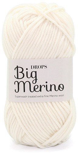 Drops Big Merino Uni Colour 01 Naturel